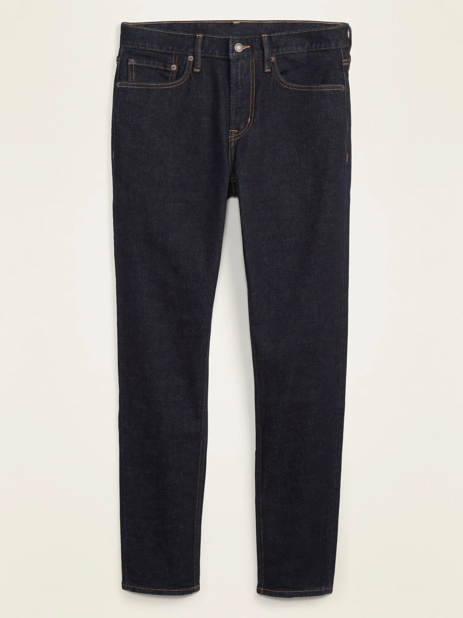 Relaxed Slim Taper Built-In Flex Dark-Wash Jeans