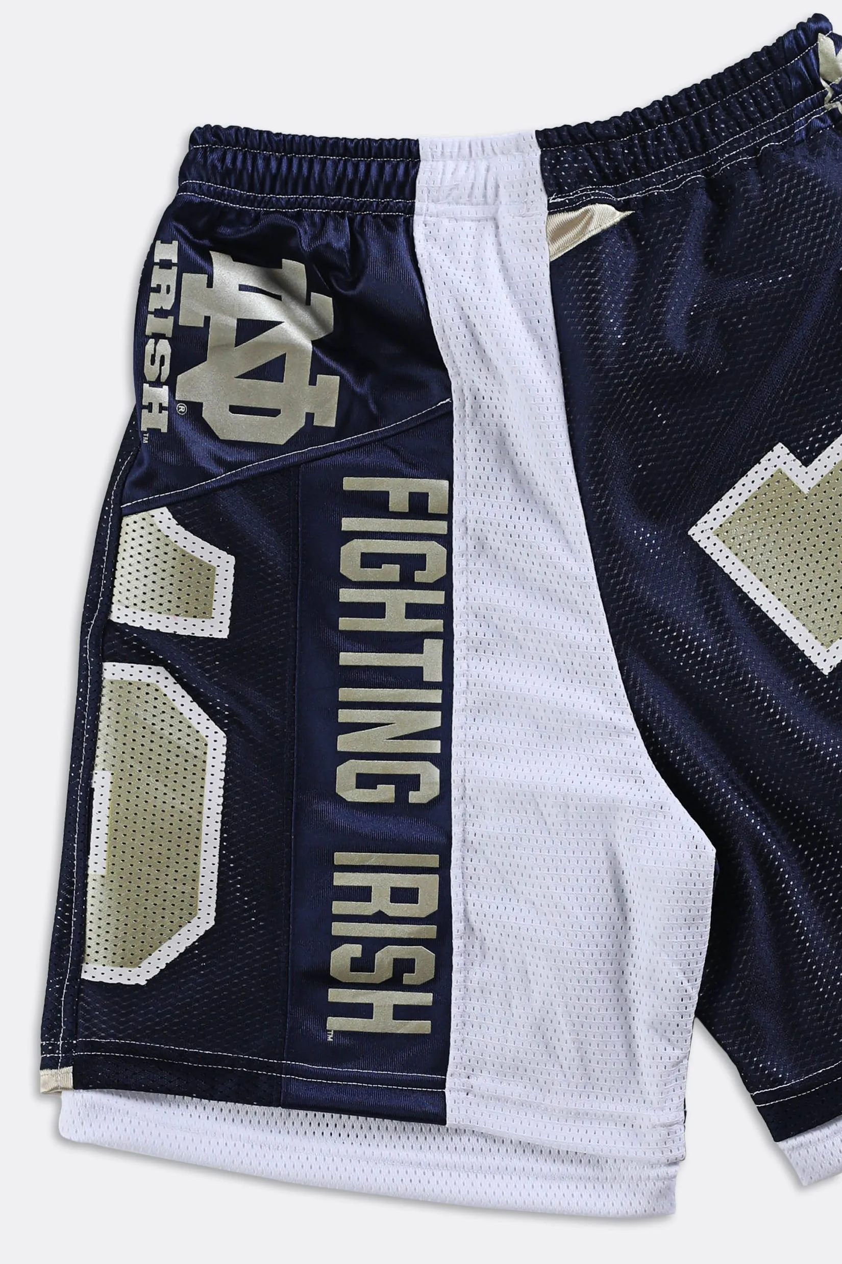 Rework Unisex Notre Dame NFL Jersey Shorts - Women-S, Men-XS Frankie
