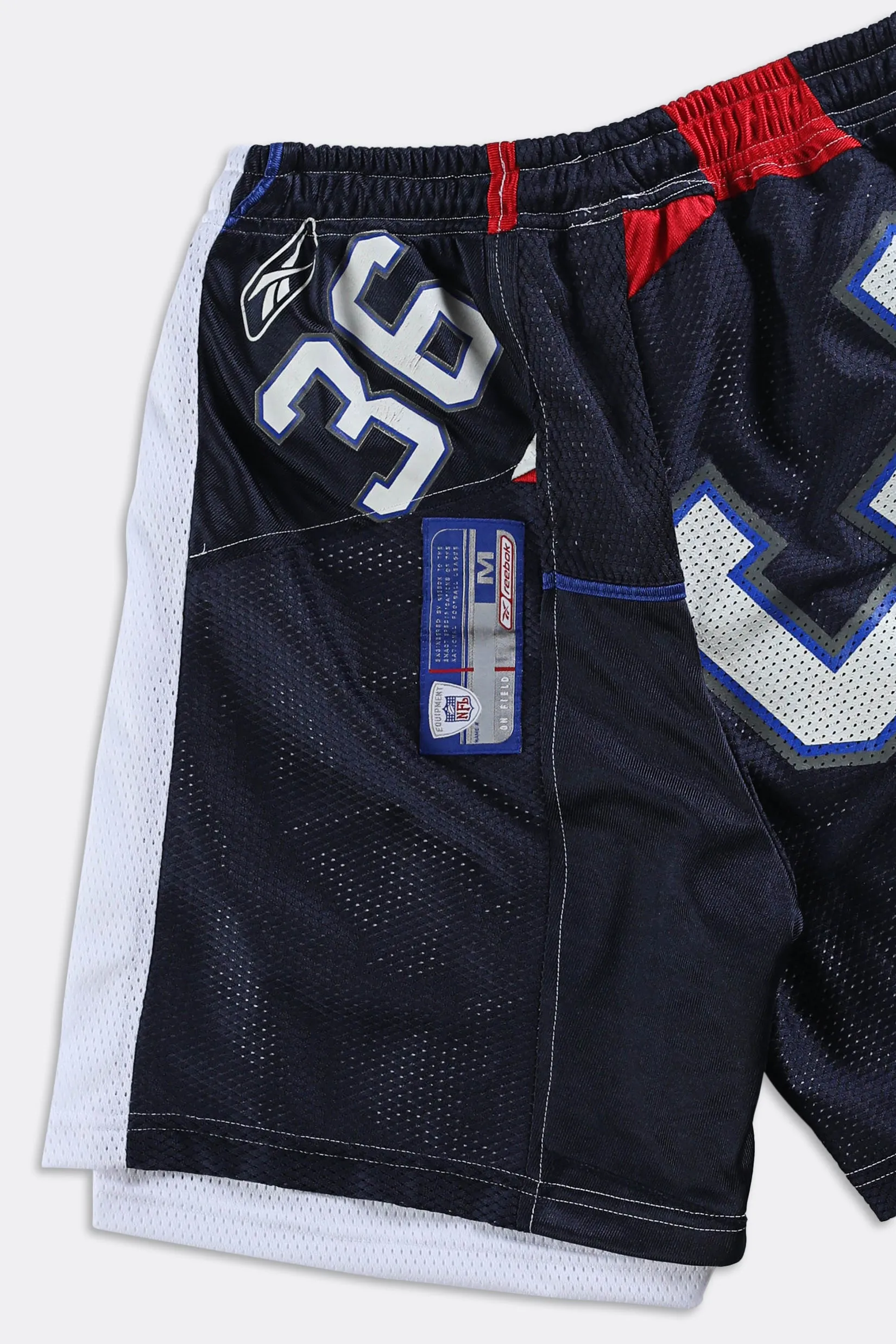 Rework Unisex Reebok Jersey Shorts - Women-S, Men-XS Frankie