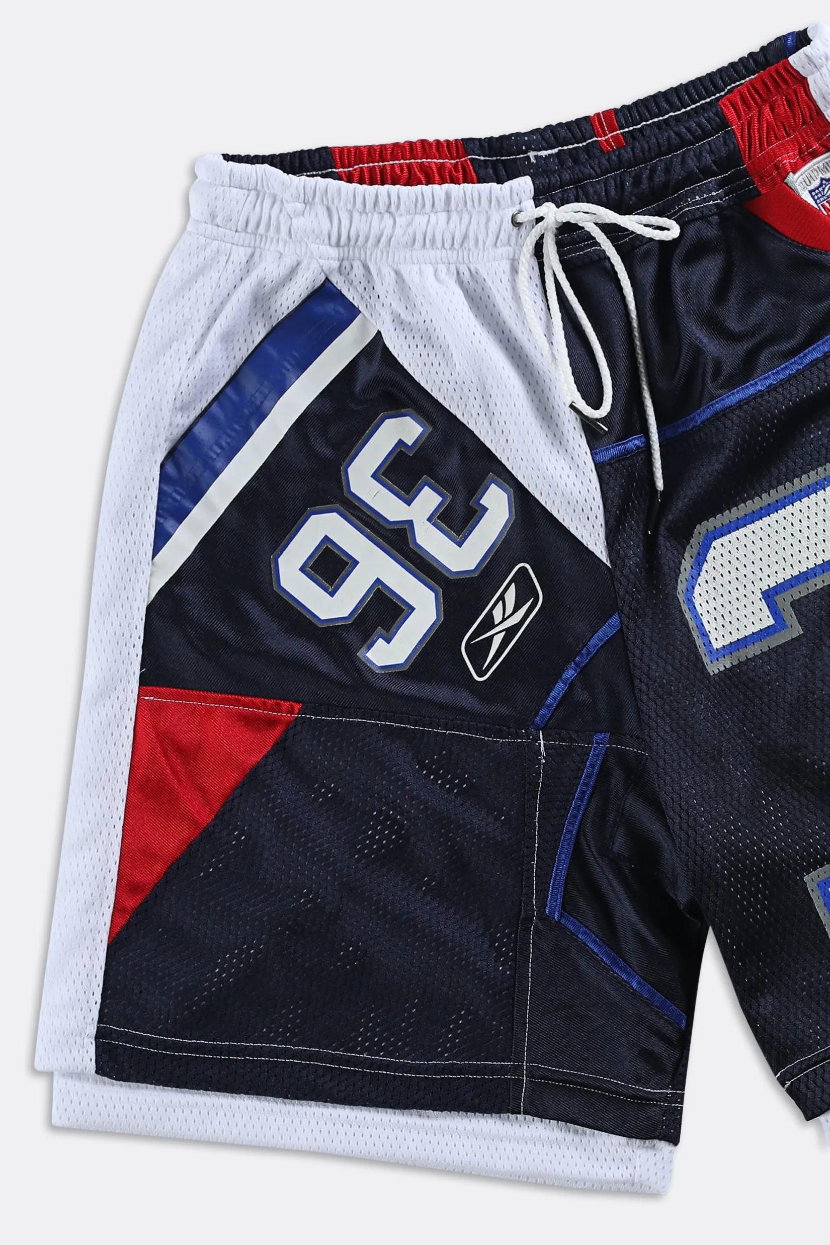 Rework Unisex Reebok Jersey Shorts - Women-S, Men-XS Frankie