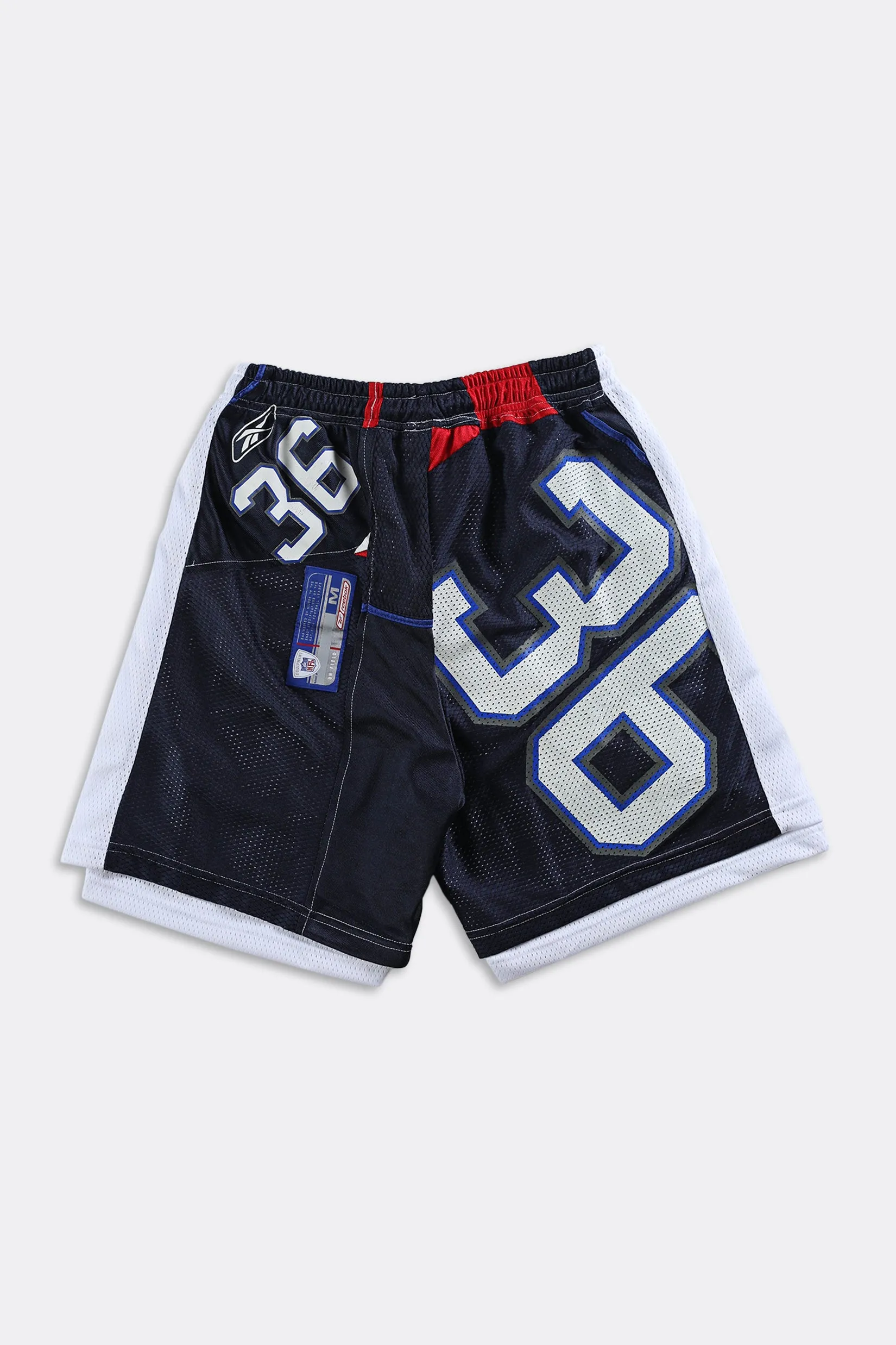 Rework Unisex Reebok Jersey Shorts - Women-S, Men-XS Frankie
