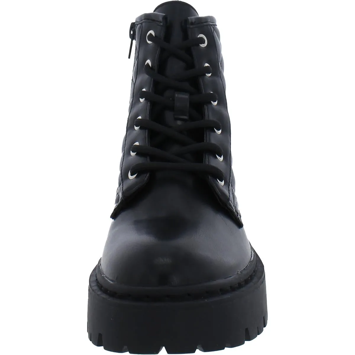 Rockk Girls Faux Leather Combat & Lace-up Boots
