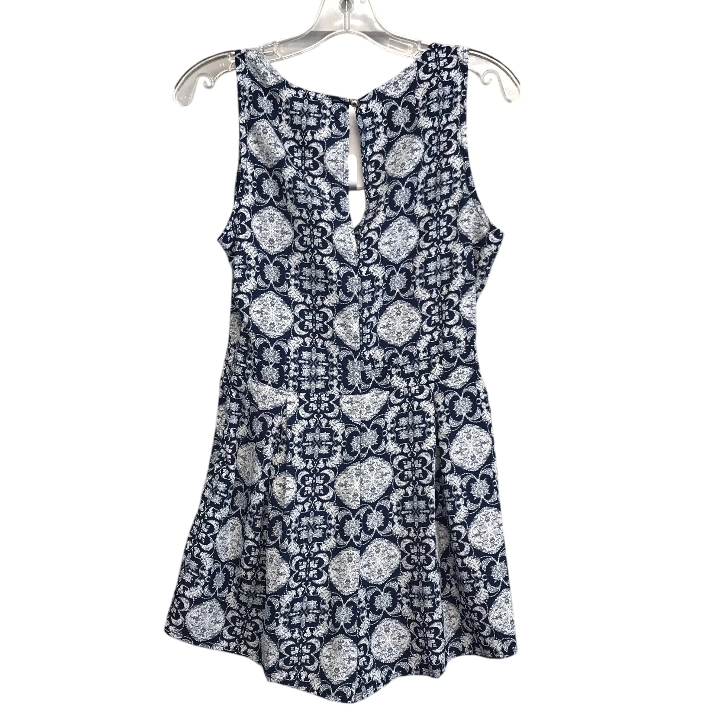 Romper By One Clothing In Blue & White, Size:M