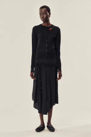 Ruffle Frill Multi-Seam Skirt
