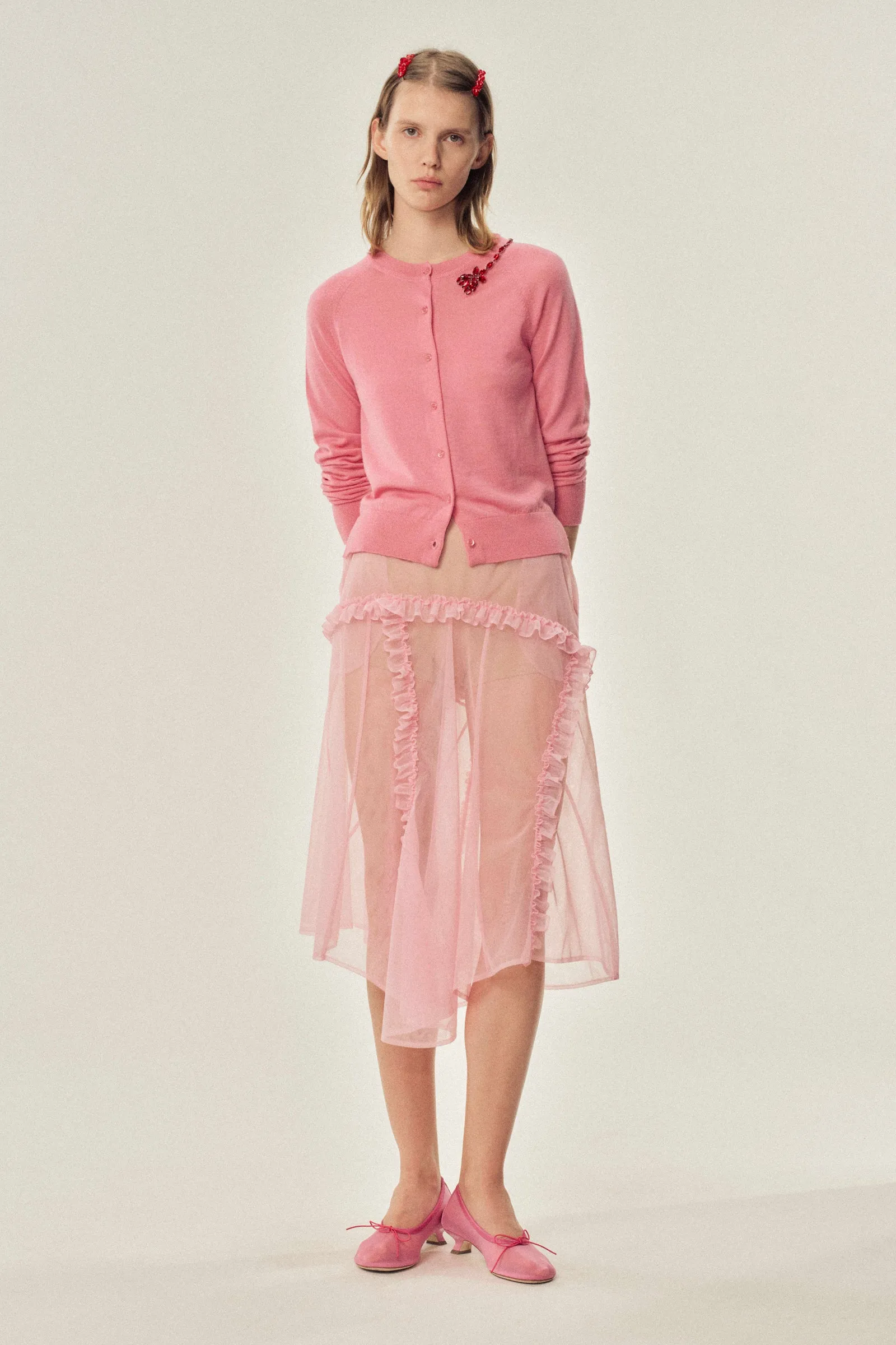 Ruffle Frill Multi-Seam Skirt