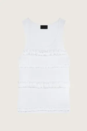 Ruffle Frill Tank Top