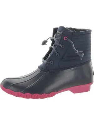 Saltwater Girls Quilted Zip Up Rain Boots