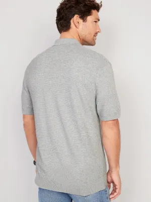 Short-Sleeve Polo Pullover Sweater for Men Old-Navy