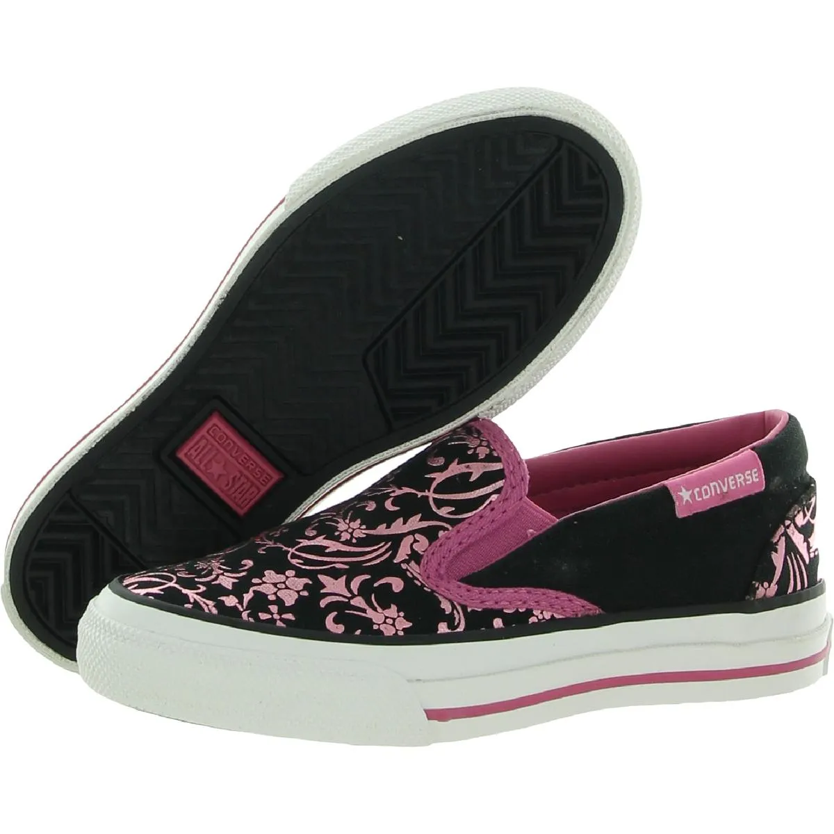 Skidgrip EV Glitz Girls Canvas Metallic Casual and Fashion Sneakers