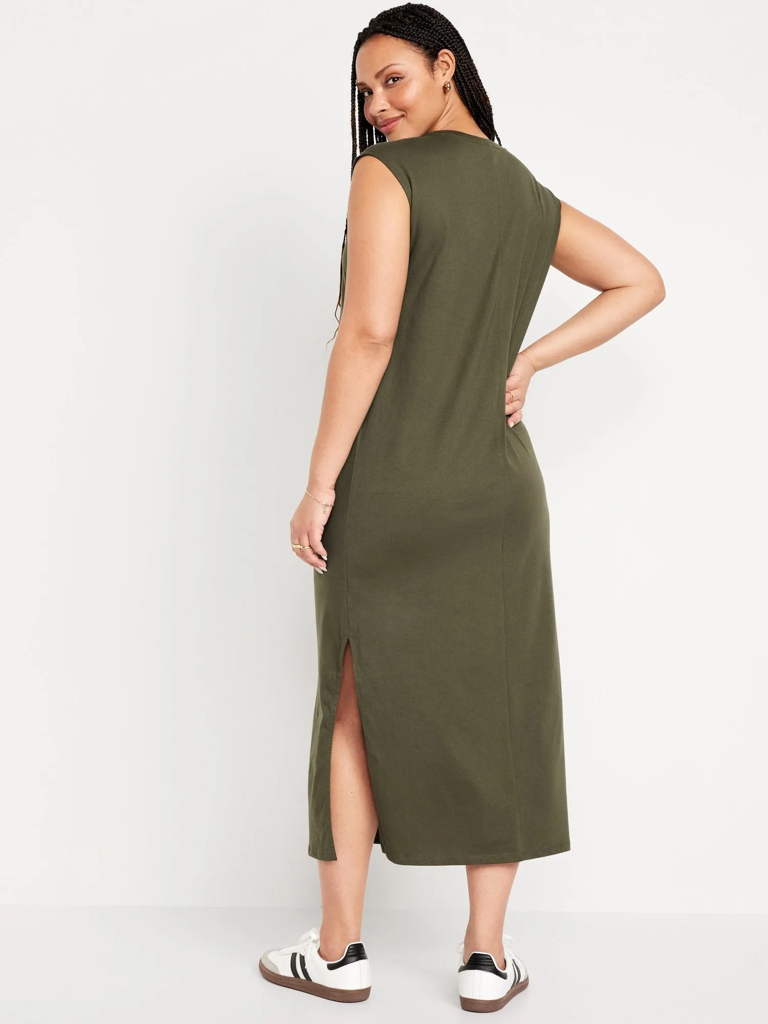 Sleeveless Maxi Column Dress for Women