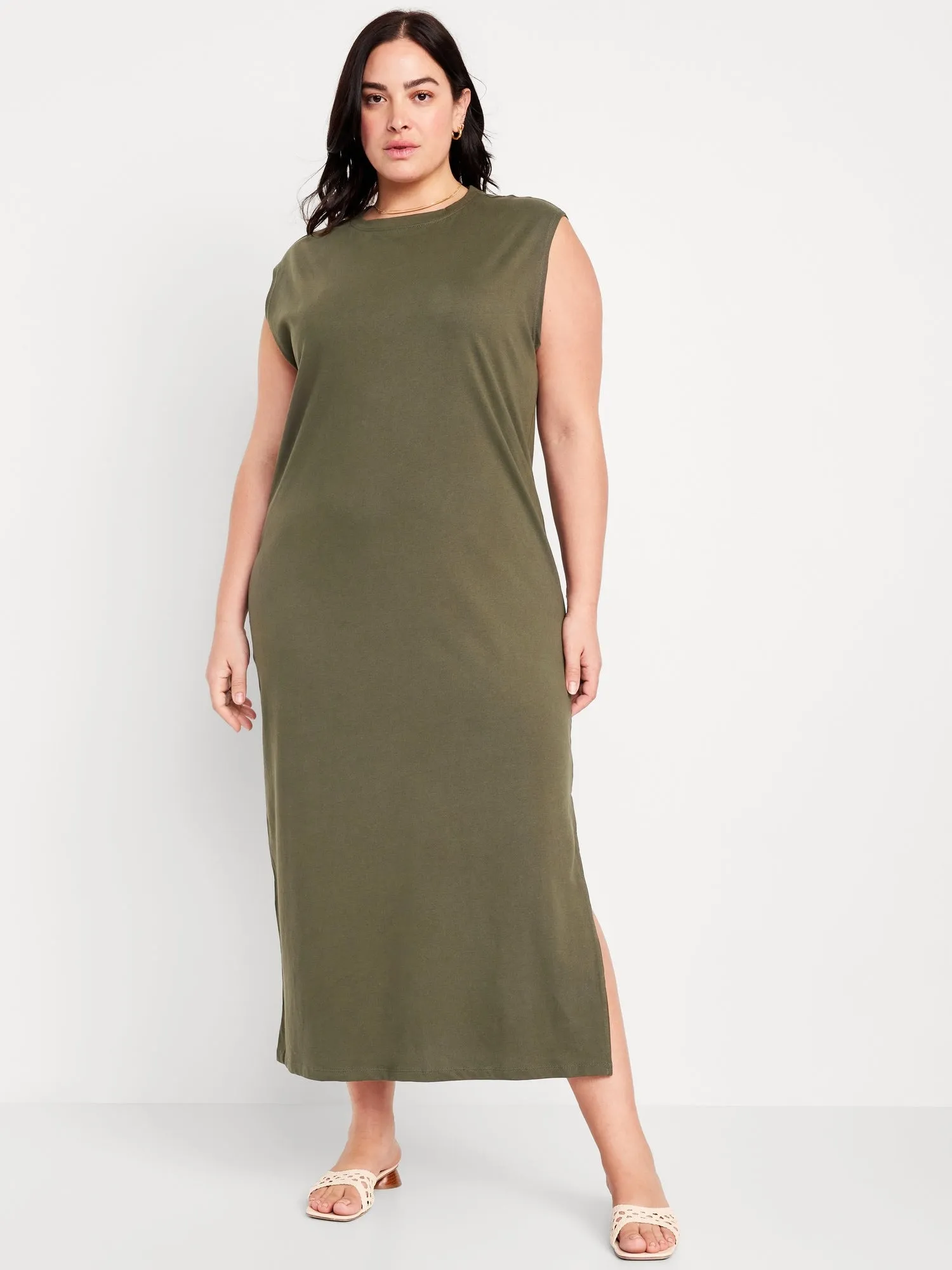 Sleeveless Maxi Column Dress for Women