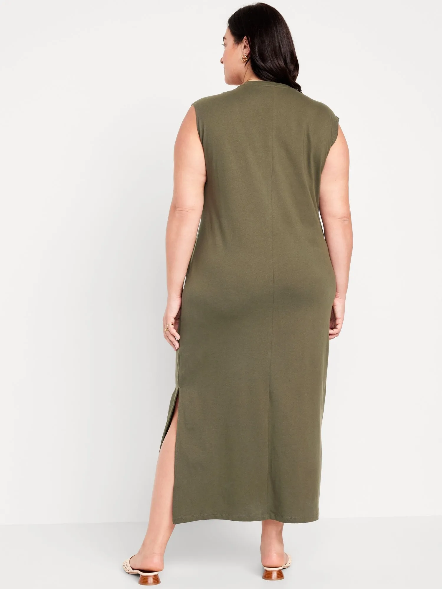Sleeveless Maxi Column Dress for Women