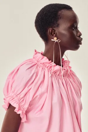Slim Bow Ribbon Stud Earrings