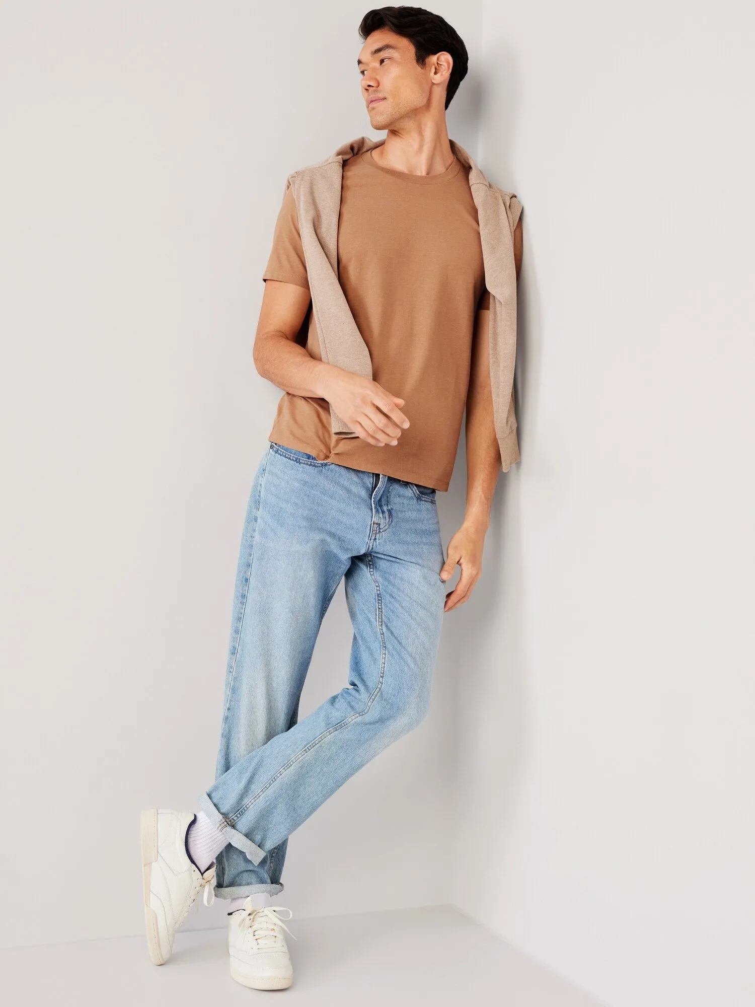 Soft-Washed Crew-Neck T-Shirt For Men