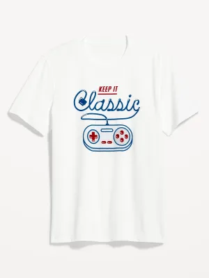 Soft-Washed Graphic T-Shirt for Men