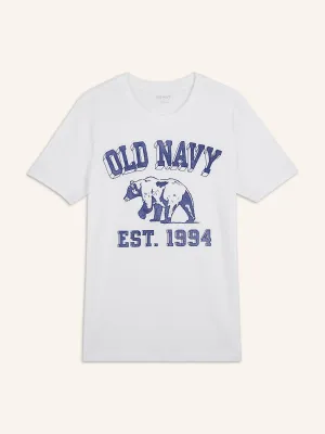 Soft-Washed Logo T-Shirt for Men