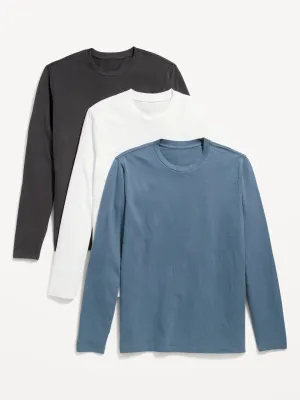 Soft-Washed Long-Sleeve T-Shirt 3-Pack for Men Old-Navy