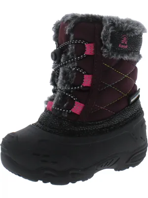 Star 2 T Girls Cold Weather Faux Fur Lined Winter & Snow Boots
