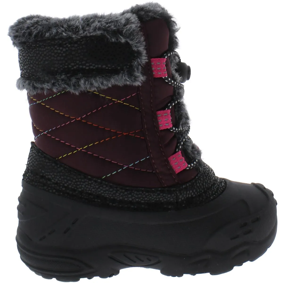 Star 2 T Girls Cold Weather Faux Fur Lined Winter & Snow Boots