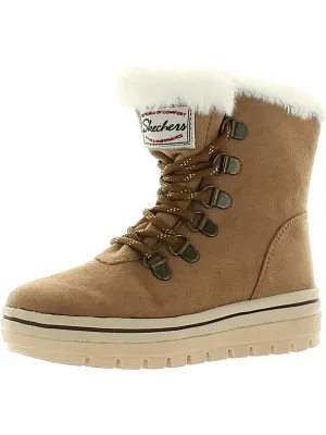 Street Cleats 2 - Snowslide Girls Faux Fur Lined Winter Mid-Calf Boots