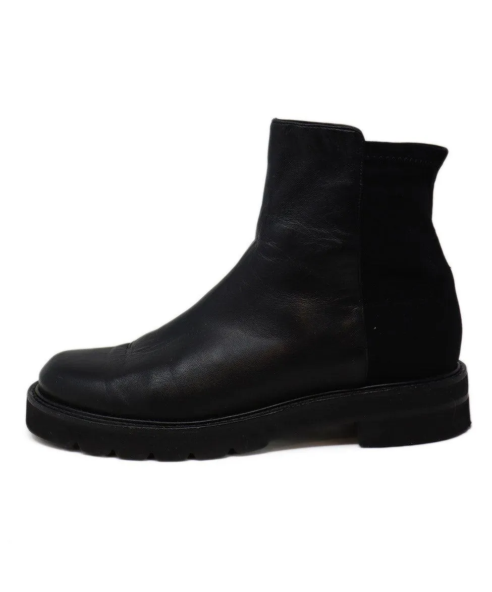Stuart Weitzman Black Leather 50/50 Booties sz 6.5