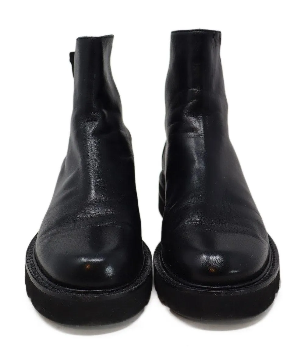 Stuart Weitzman Black Leather 50/50 Booties sz 6.5