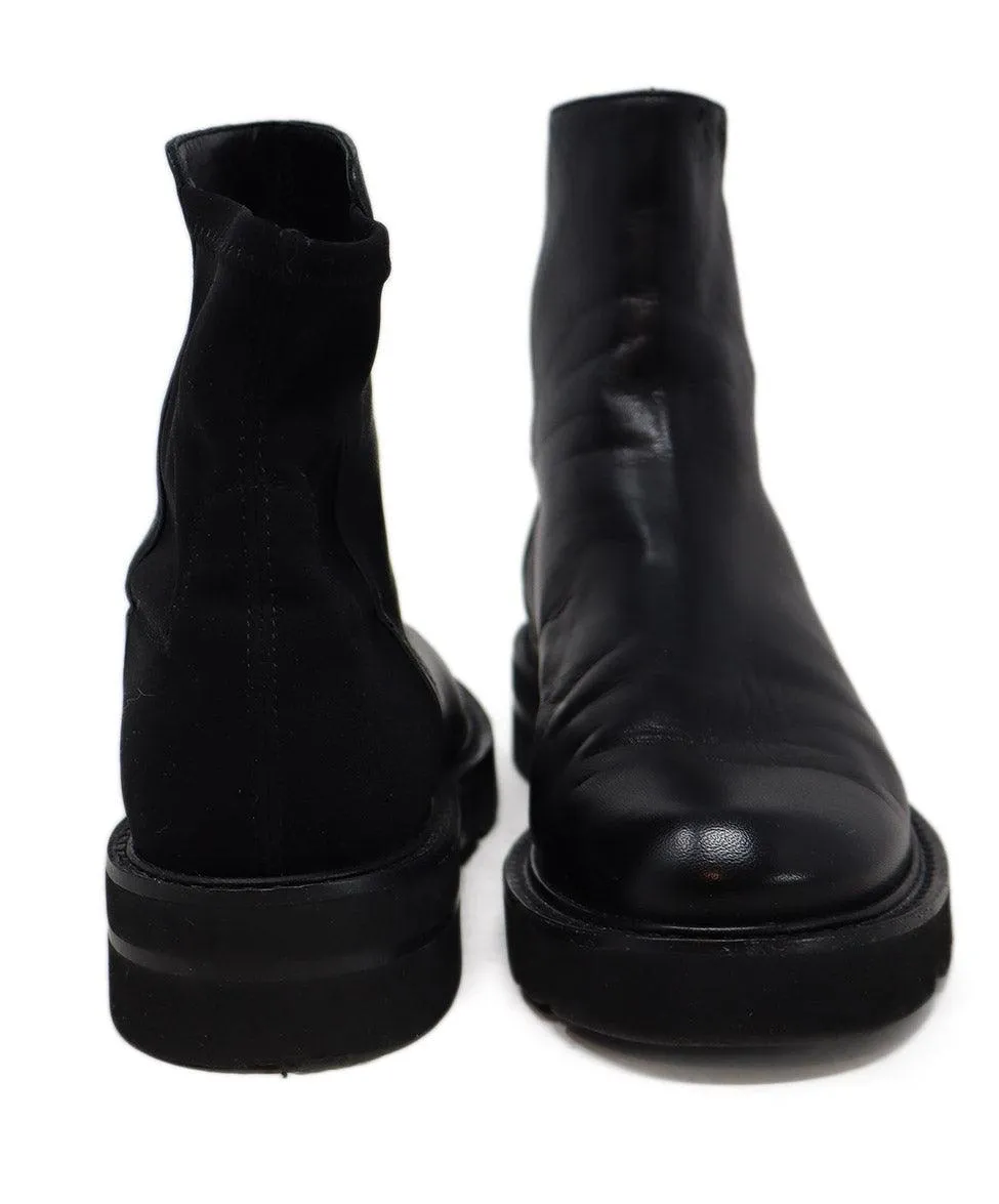 Stuart Weitzman Black Leather 50/50 Booties sz 6.5