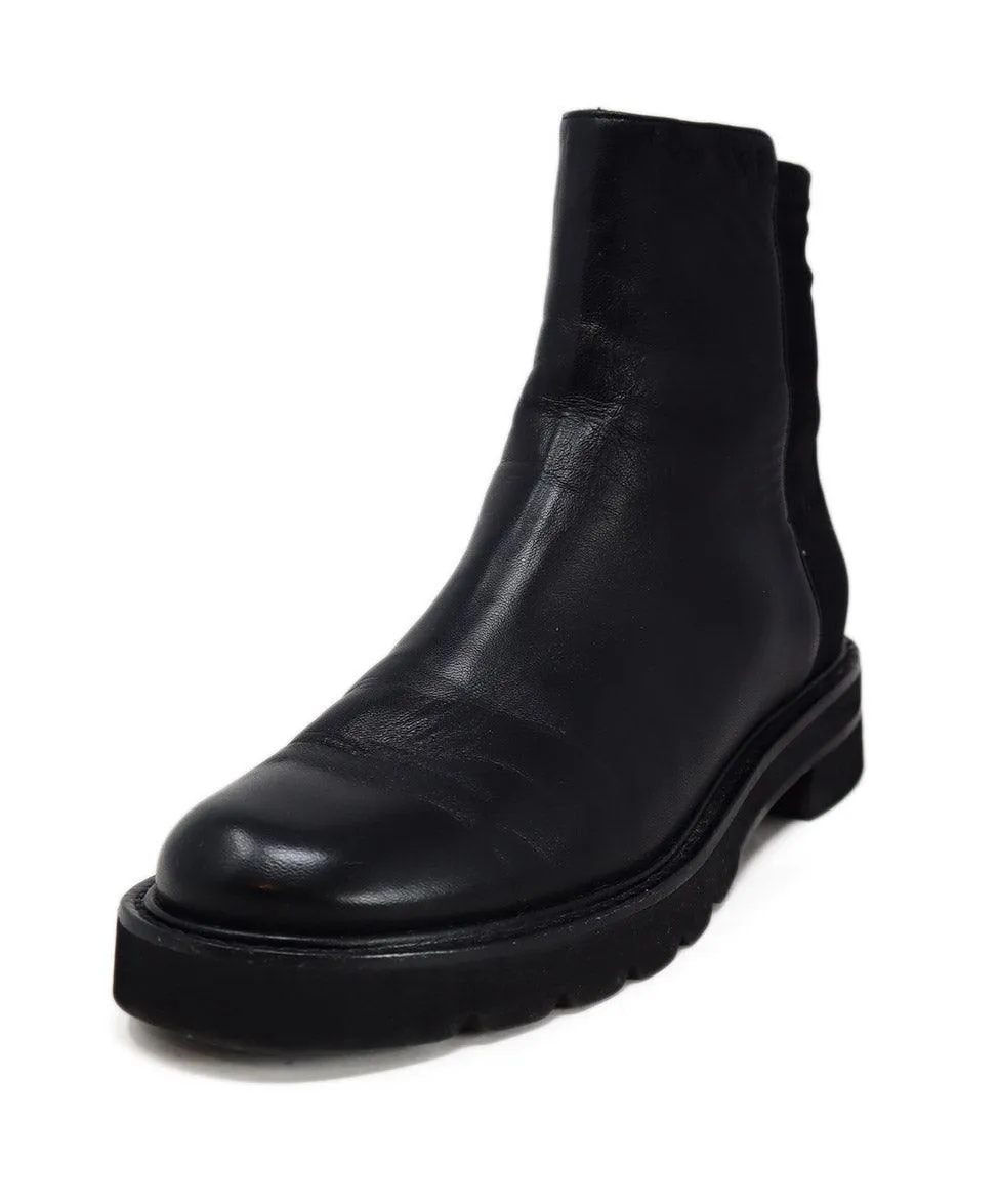 Stuart Weitzman Black Leather 50/50 Booties sz 6.5