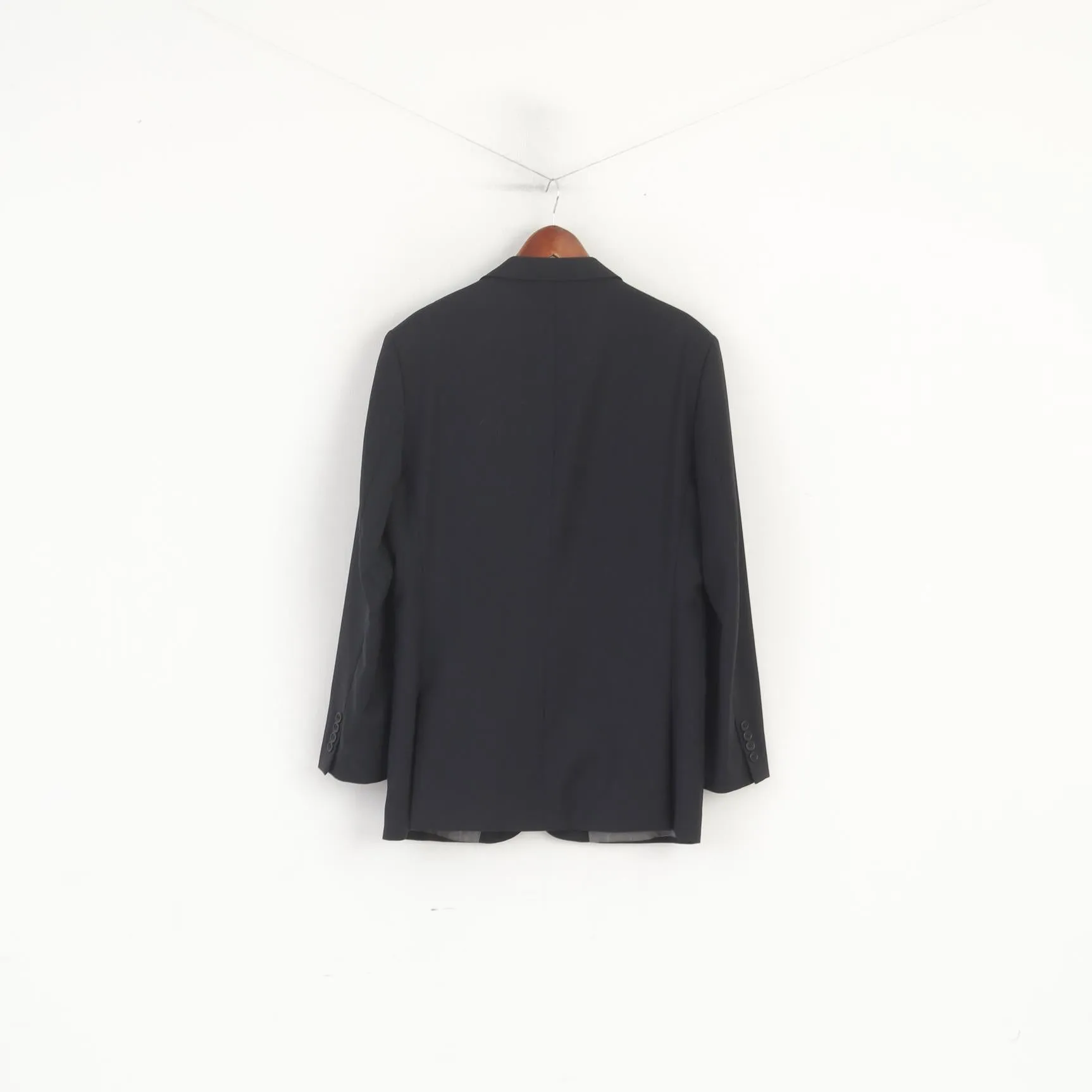 Ted Baker London Men 40 102 Blazer Navy Wool Single Breasted Shoulder Pads Jacket