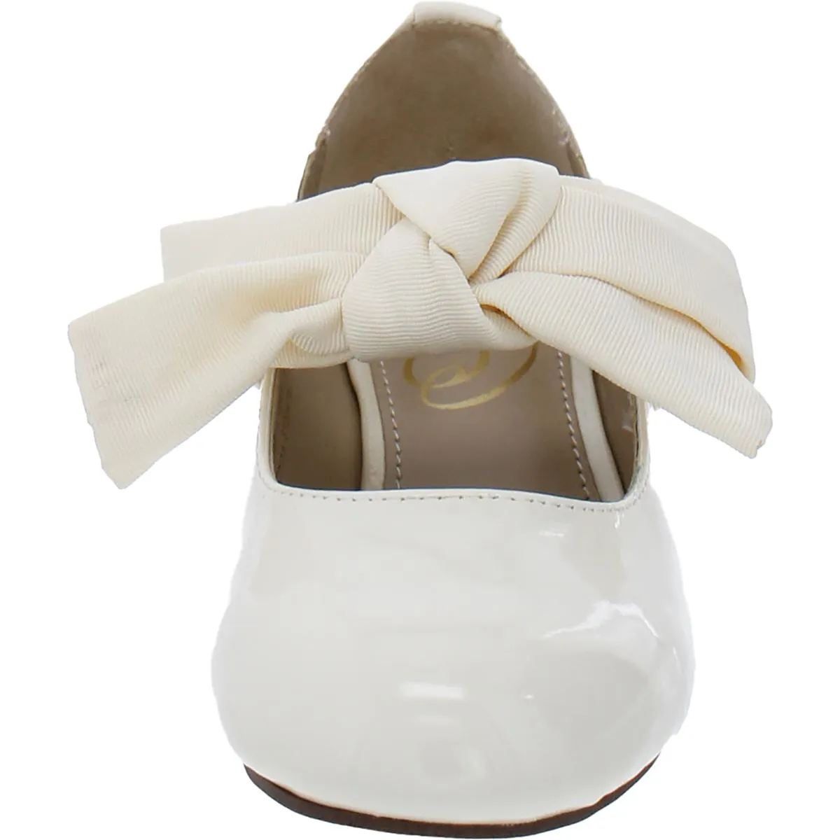 Teddy Girls Bow Block Heels