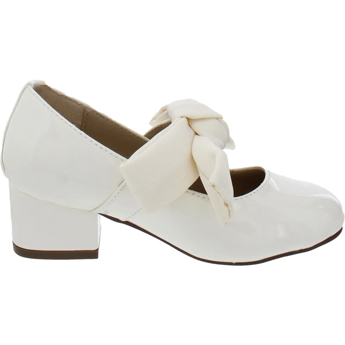 Teddy Girls Bow Block Heels