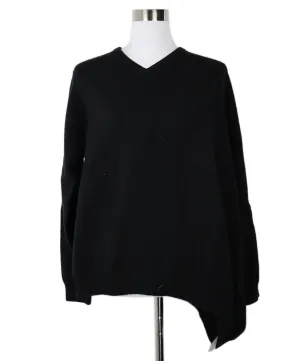 The Row Asymmetric Black Cashmere Sweater sz 6