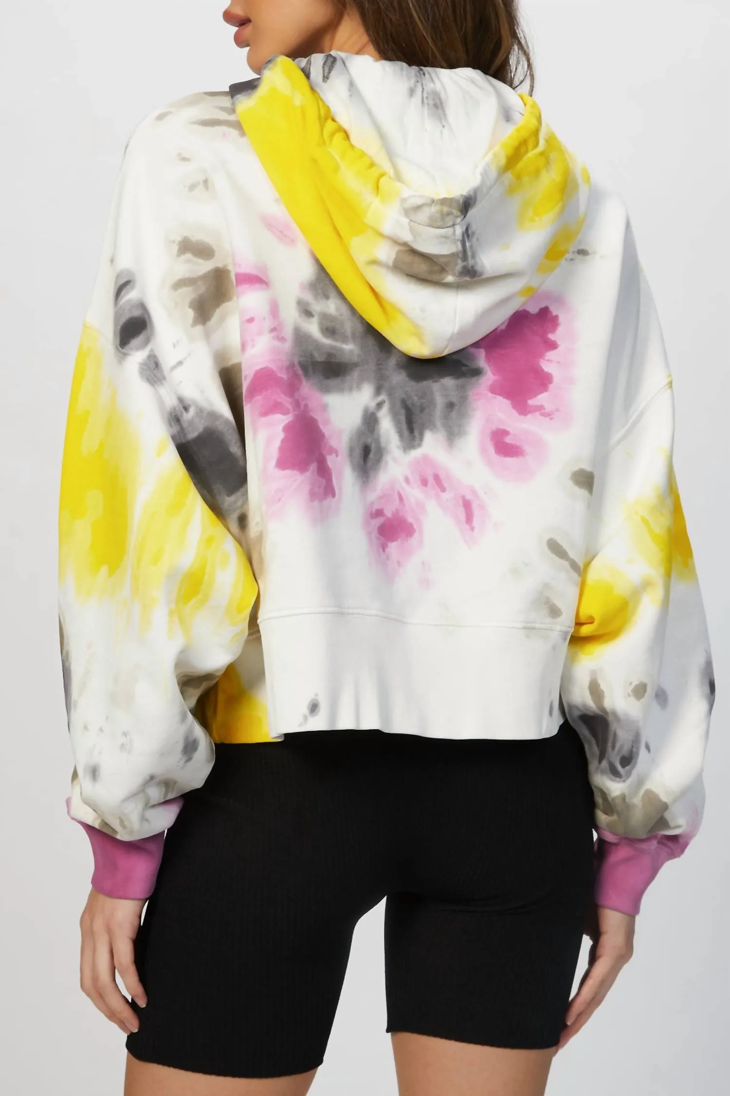 Tie-Dye Hoodie In White Multi