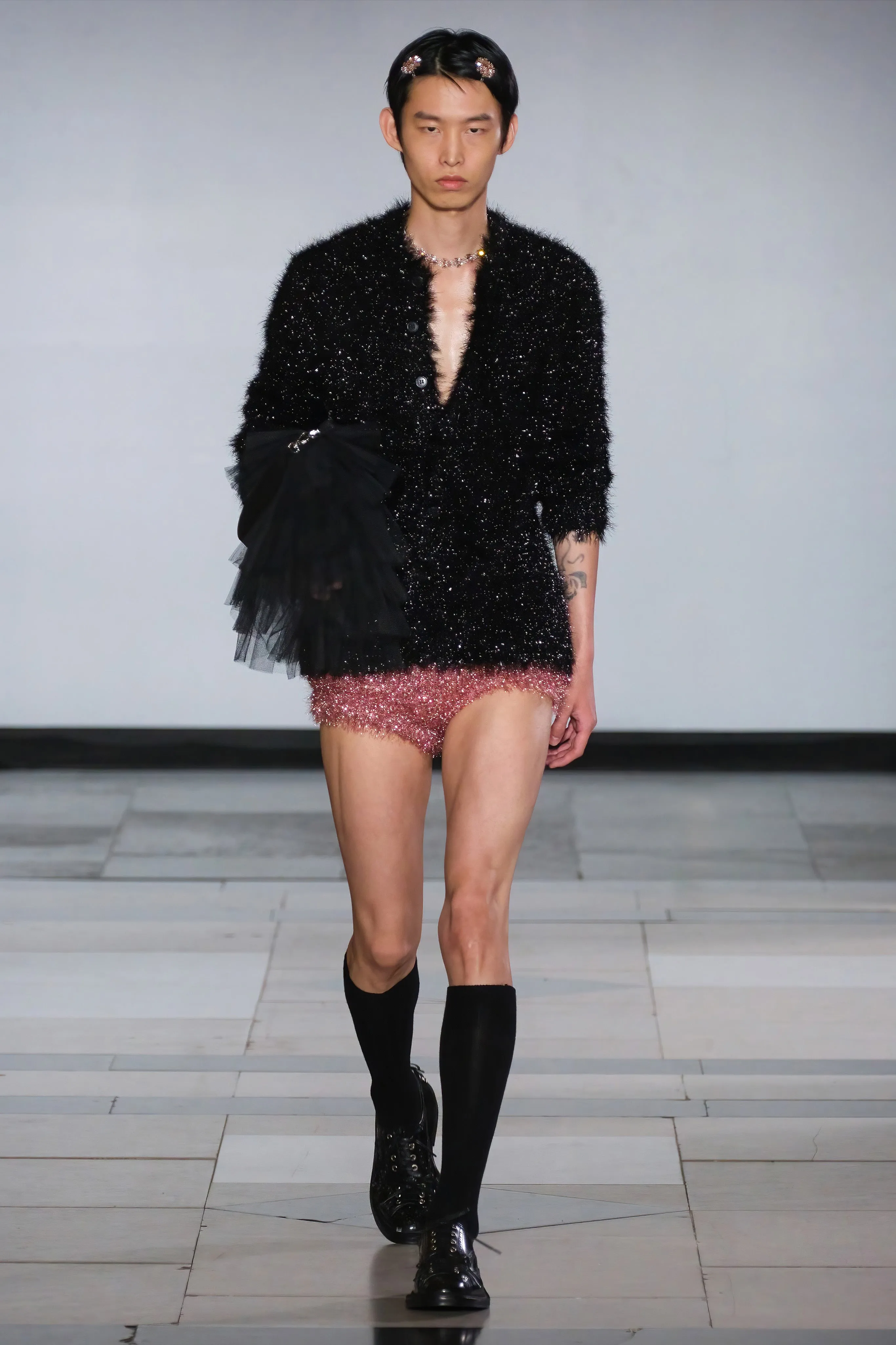 Tinsel Knit Sweater Jacket