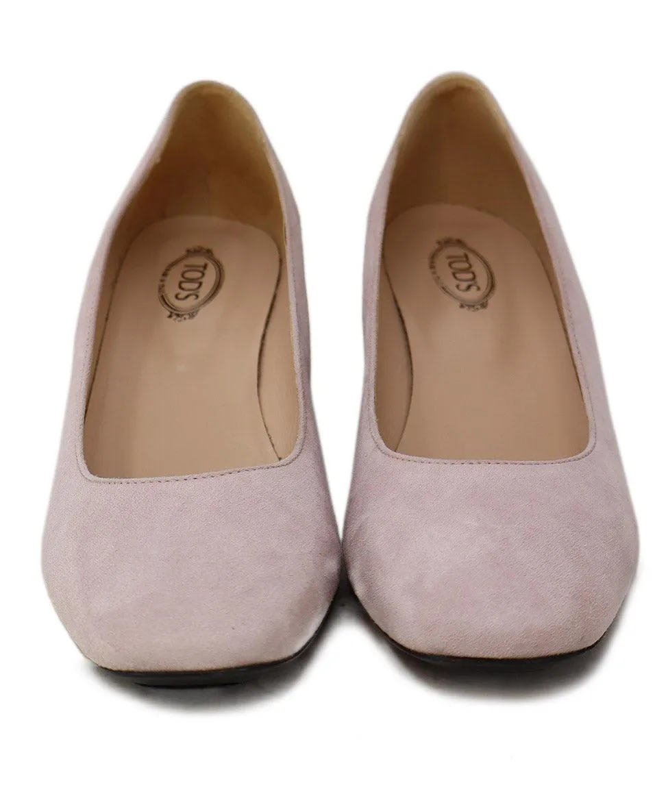 Tod's Pink Suede Heels sz 8