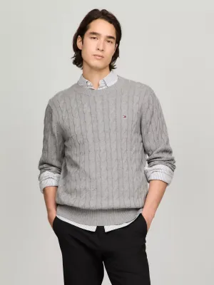 Tommy Hilfiger Cable Knit Crewneck Sweater - Men