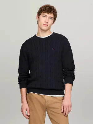 Tommy Hilfiger Cable Knit Crewneck Sweater - Men