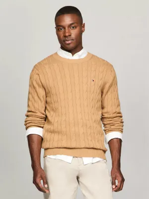 Tommy Hilfiger Cable Knit Crewneck Sweater - Men