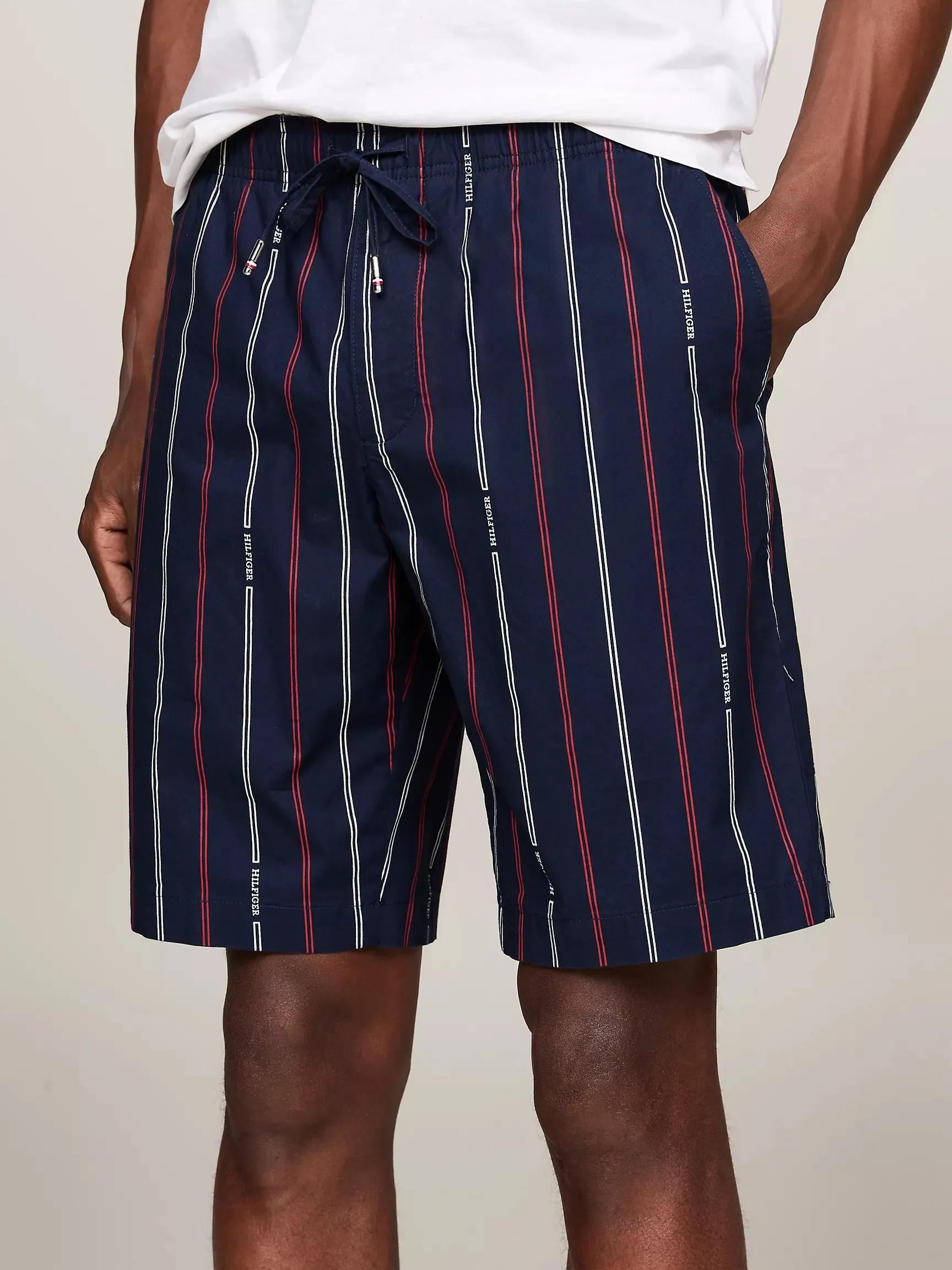 Tommy Hilfiger Hilfiger Stripe Pull-On Poplin Short - Men