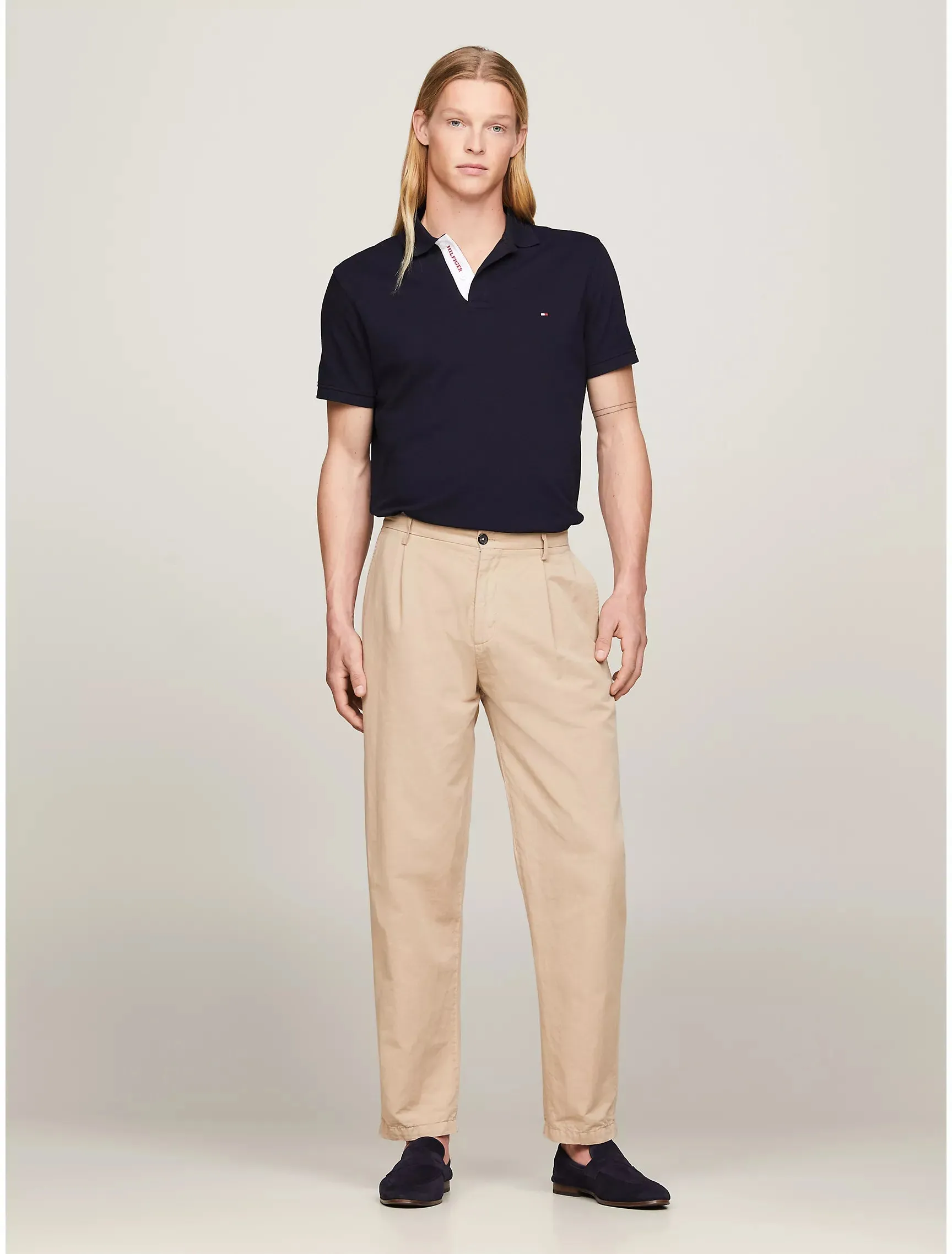 Tommy Hilfiger Regular Fit Monotype Placket Polo - Men