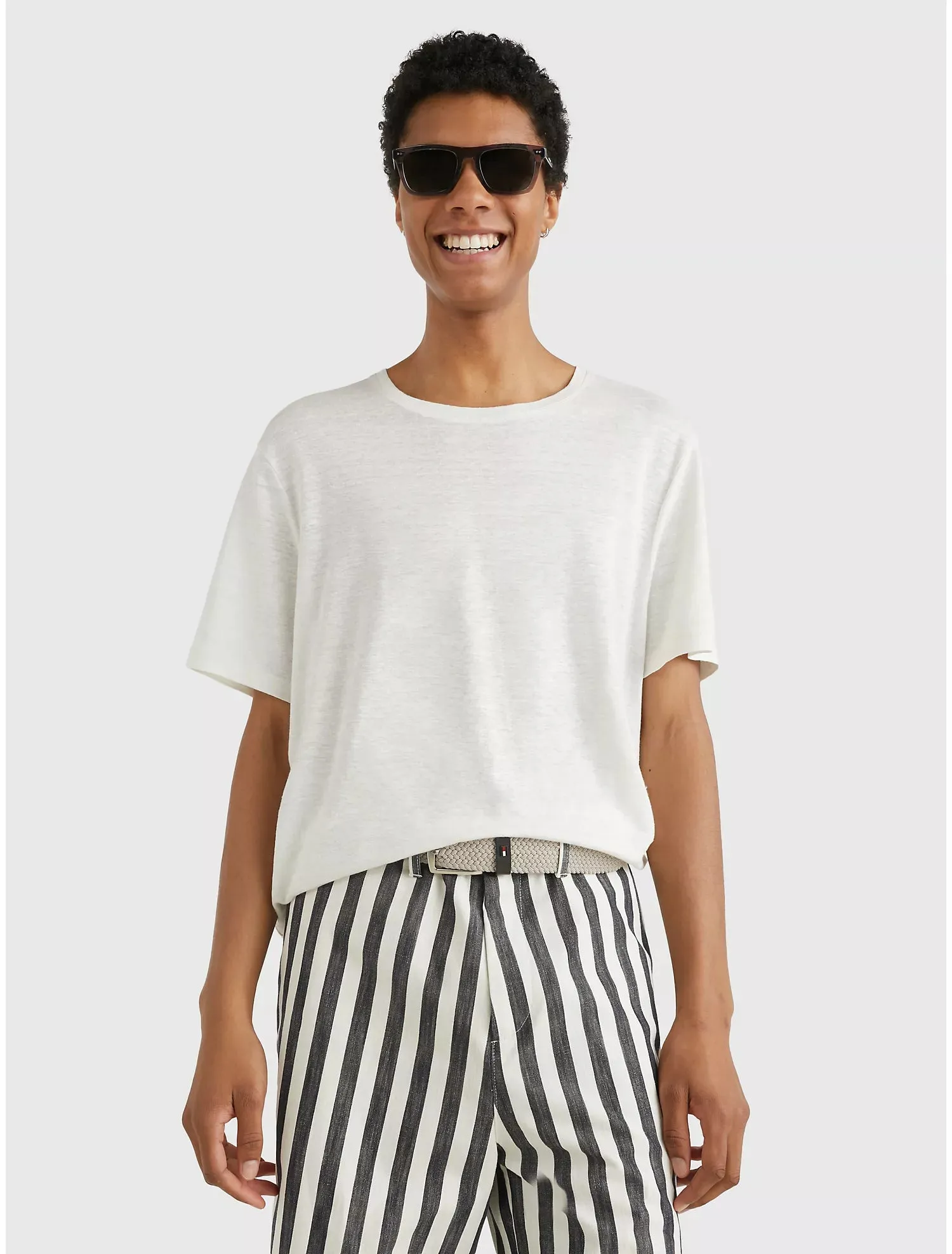 Tommy Hilfiger Solid Linen T-Shirt - Men
