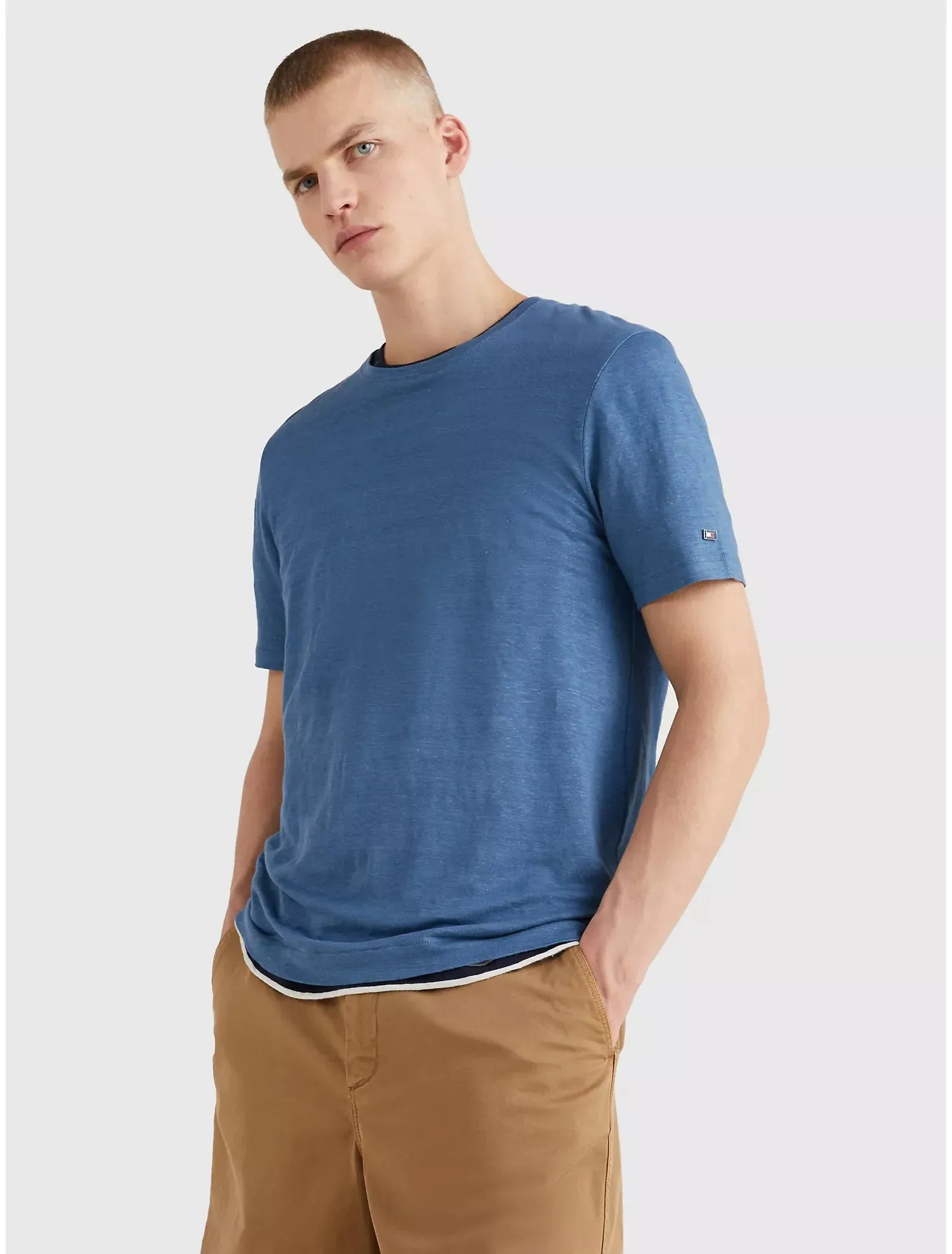 Tommy Hilfiger Solid Linen T-Shirt - Men