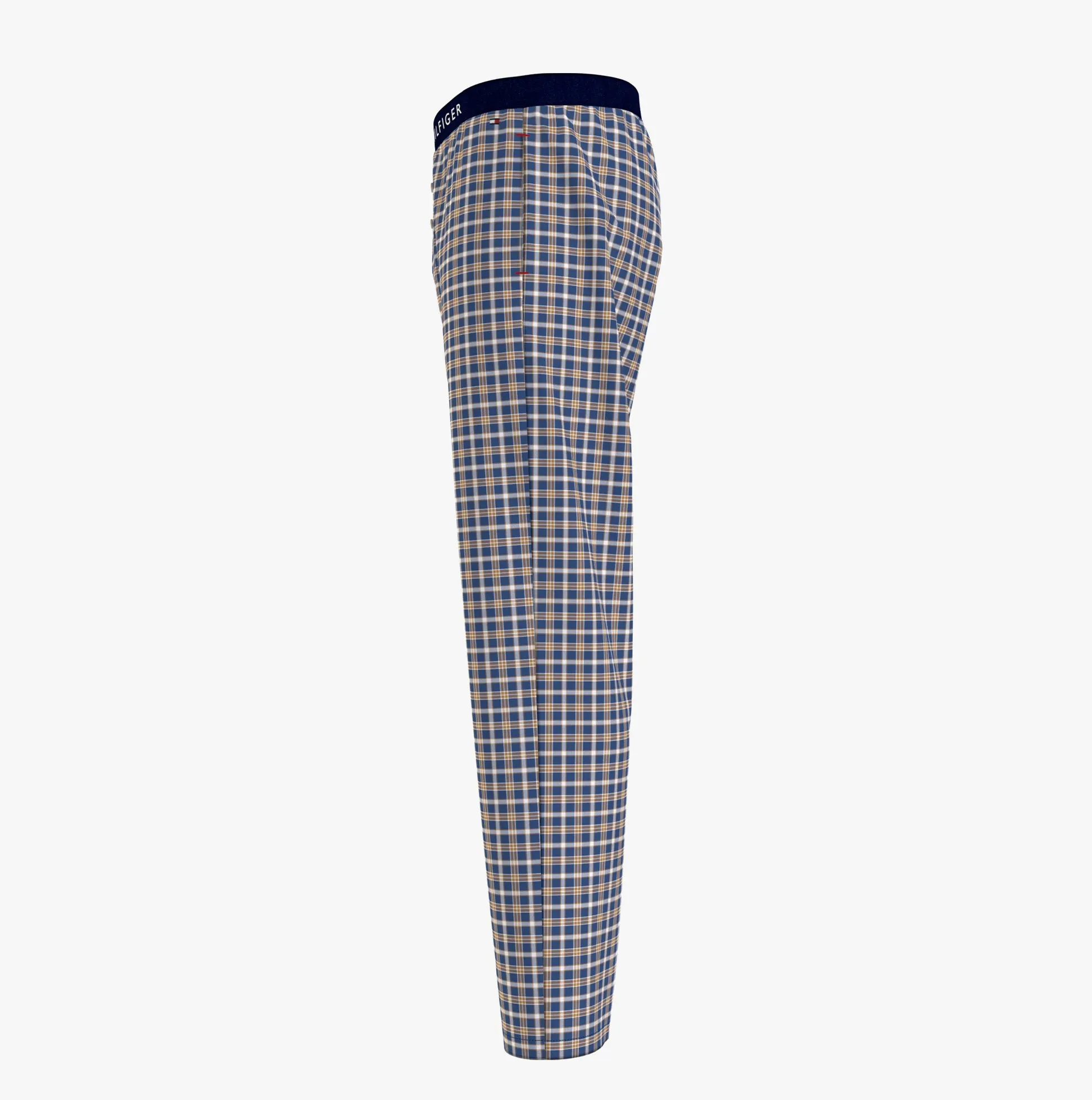 Tommy Hilfiger TH ORIGINAL WOVEN PRINT Mens Lounge Trousers Julot Check Deep Indigo