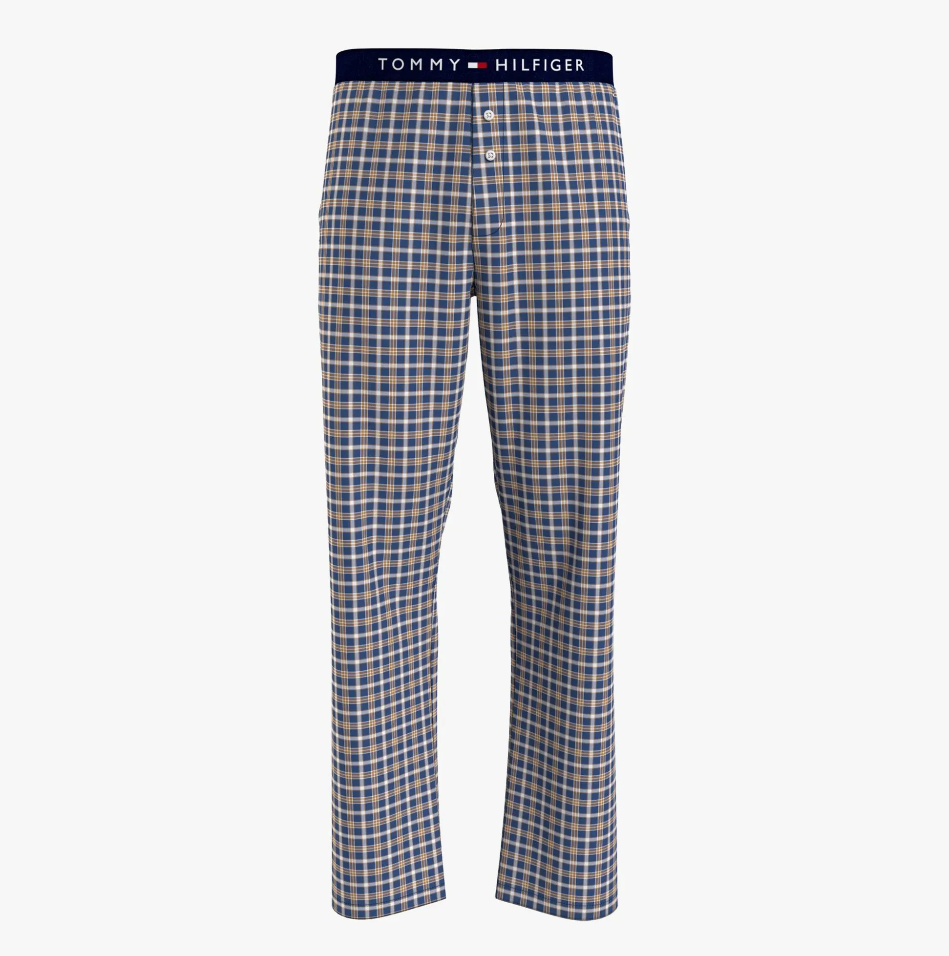 Tommy Hilfiger TH ORIGINAL WOVEN PRINT Mens Lounge Trousers Julot Check Deep Indigo