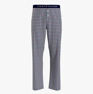 Tommy Hilfiger TH ORIGINAL WOVEN PRINT Mens Lounge Trousers Julot Check Deep Indigo