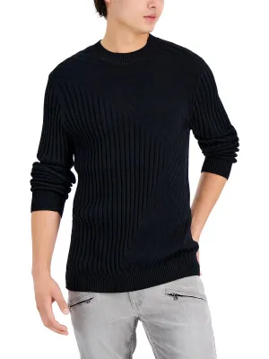 Tucker Mens Cotton Ribbed Crewneck Sweater