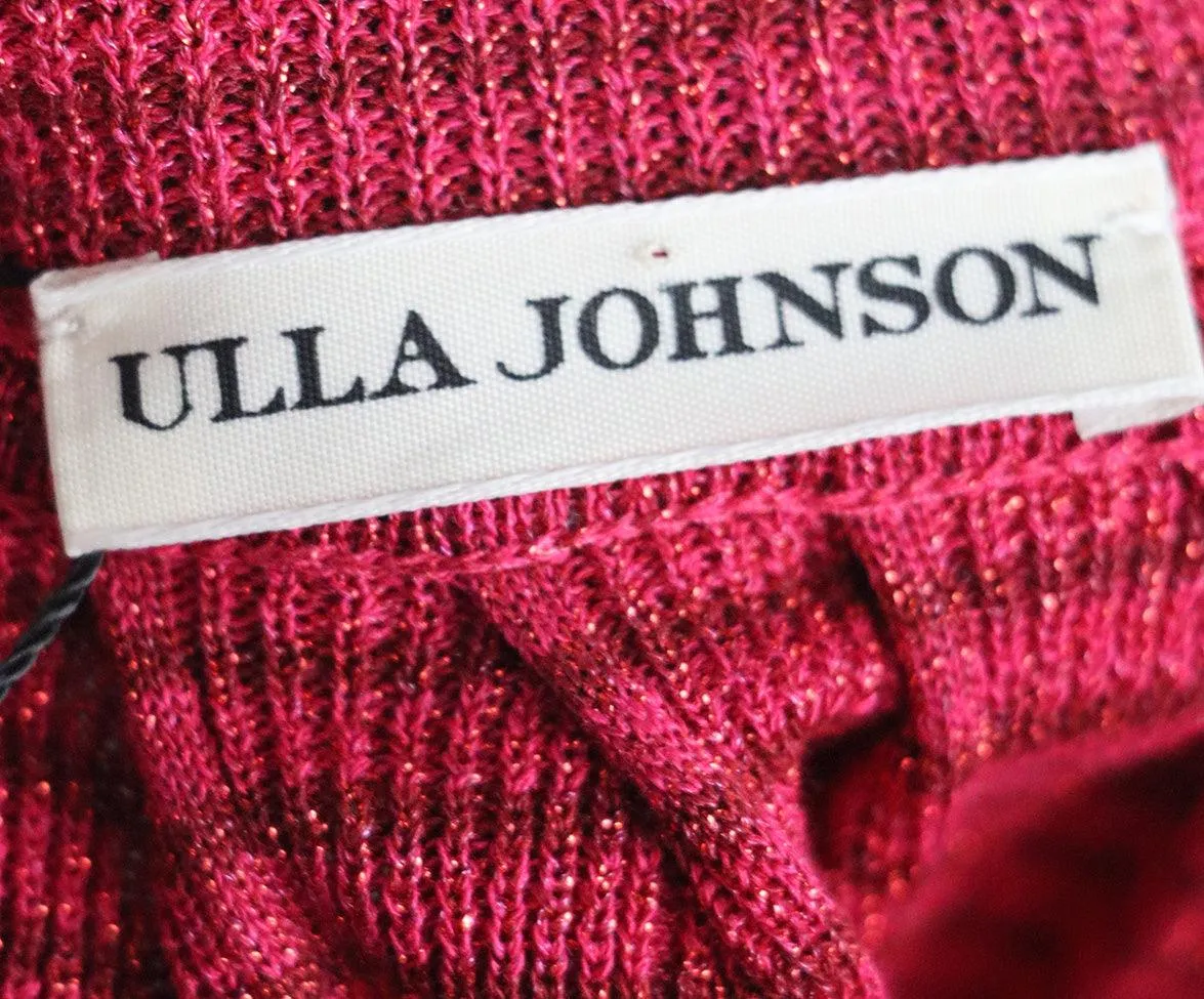 Ulla Johnson Pink Striped Lurex Skirt sz 6