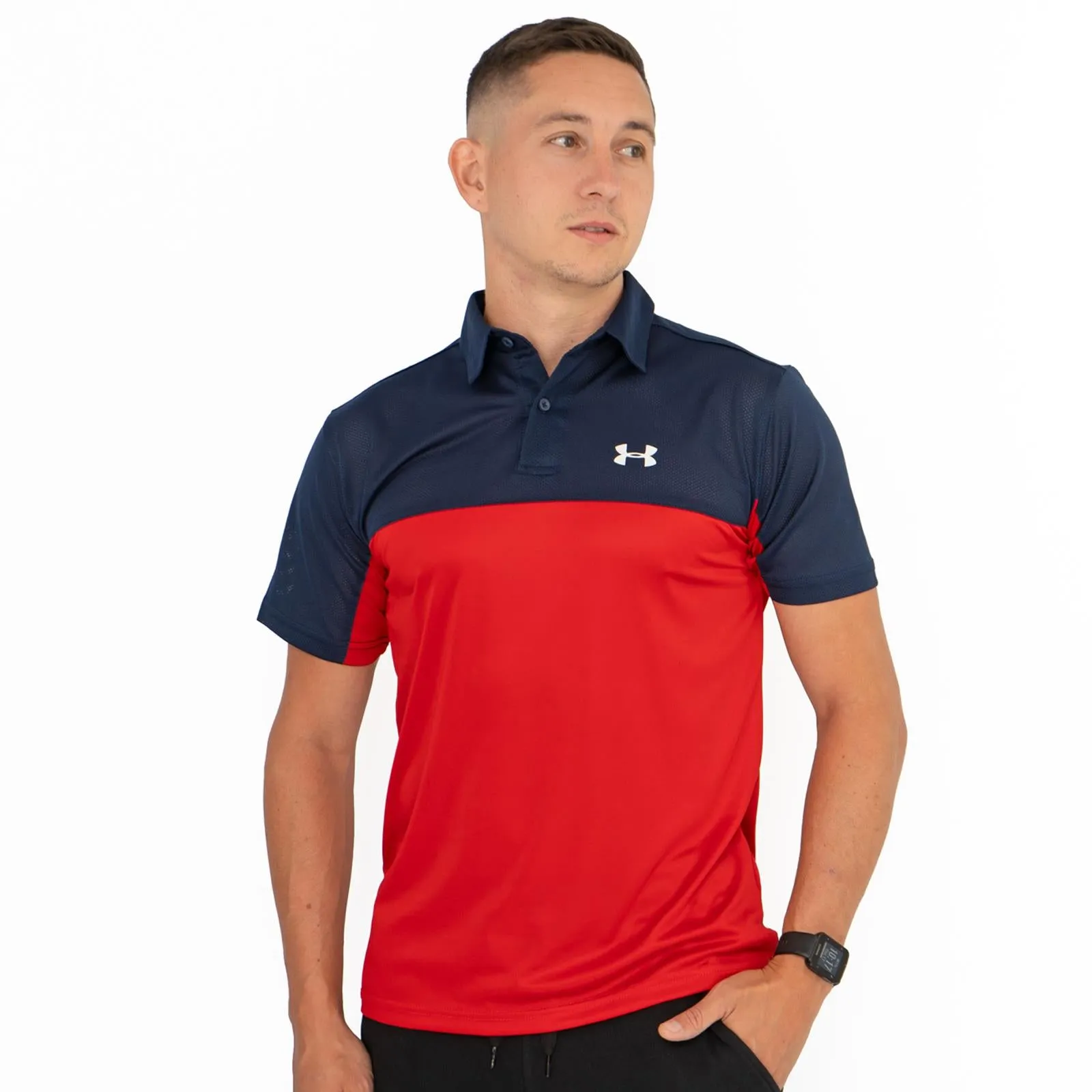 Under Armour HeatGear Colour Block Golf Polo Shirt