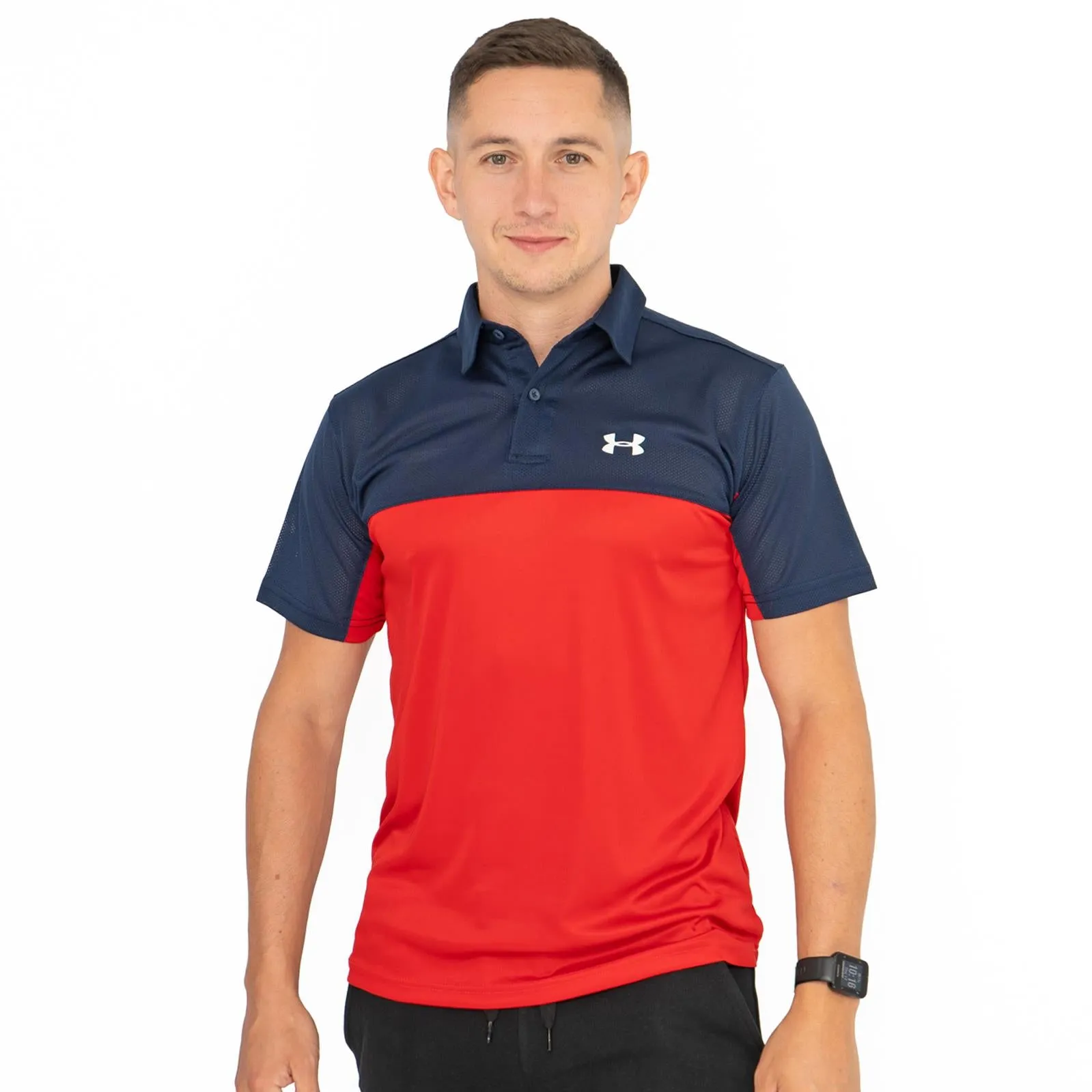 Under Armour HeatGear Colour Block Golf Polo Shirt
