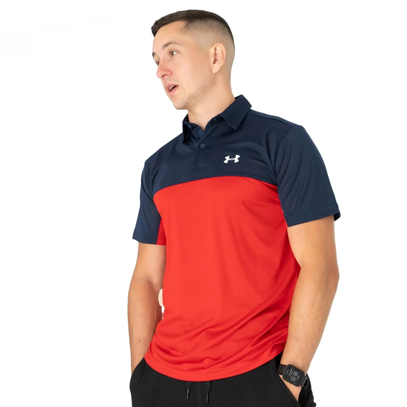 Under Armour HeatGear Colour Block Golf Polo Shirt